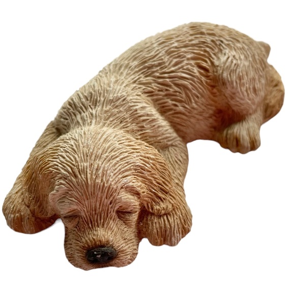 Vintage Sandicast Lil’ Snoozers Dog Figurine Golden Retriever - Picture 11 of 13